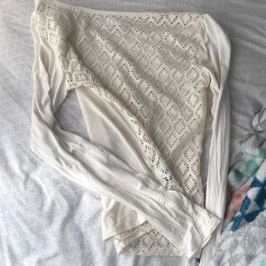 Aeropostale lost shelve lace back long sleeve